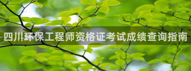 下载彩名堂预测计划软件安卓：四川环保工程师资格证考试成绩查询指南