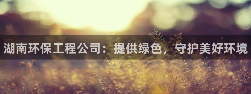 彩名堂开奖结果查询：湖南环保工程公司