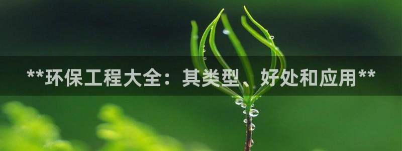 彩名堂安卓客户端官网：**环保工程大