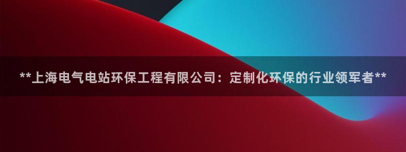 彩名堂使用方法：**上海电气电站环保