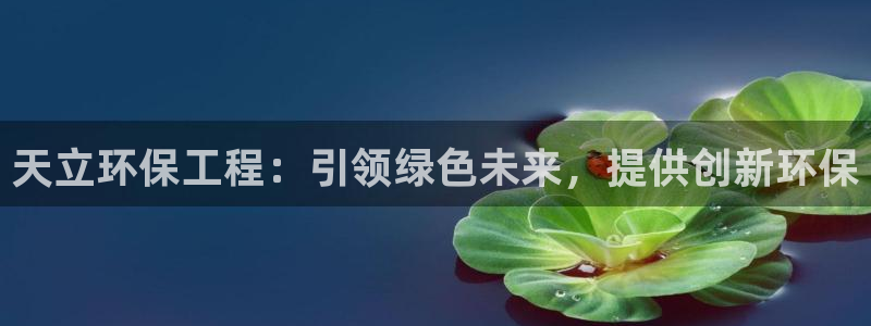彩名堂官网计划怎么下载：天立环保工程