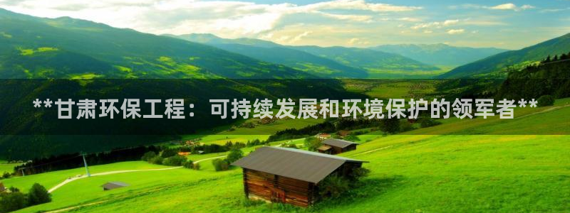 cmt彩名堂：**甘肃环保工程：可持
