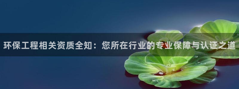 彩名堂开奖结果查询：环保工程相关资质全知：您所在行业的专业保