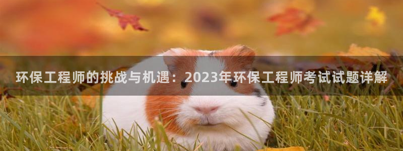 彩名堂下载官网：环保工程师的挑战与机遇：2023年环保工程师